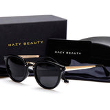 HAZY BEAUTY Oval Vintage Sunglasses