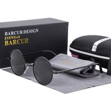 BARCUR Round Vintage Sunglasses