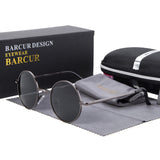 BARCUR Round Vintage Sunglasses