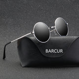 BARCUR Round Vintage Sunglasses