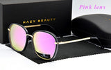 HAZY BEAUTY Round Vintage Sunglasses