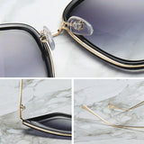 SHENGMEIYU Metal Vintage Sunglasses