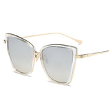 SHENGMEIYU Metal Vintage Sunglasses