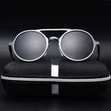 TIVYAS Round Vintage Sunglasses