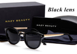 HAZY BEAUTY Cat Eye Vintage Sunglasses