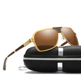 TIYVAS Square Vintage Sunglasses