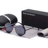 BARCUR Round Vintage Sunglasses