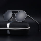 TIVYAS Round Vintage Sunglasses