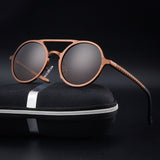 TIVYAS Round Vintage Sunglasses