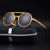 TIVYAS Round Vintage Sunglasses