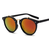 MUSELIFE Round Vintage Sunglasses