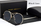 HAZY BEAUTY Round Vintage Sunglasses