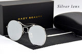 HAZY BEAUTY Round Vintage Sunglasses