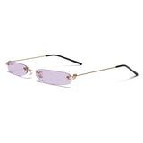 MUSELIFE Rectangle Vintage Sunglasses