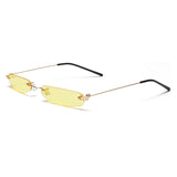 MUSELIFE Rectangle Vintage Sunglasses