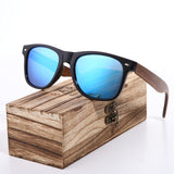 BARCUR Black Walnut Vintage Sunglasses