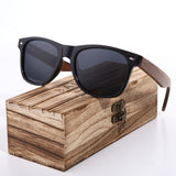 BARCUR Black Walnut Vintage Sunglasses