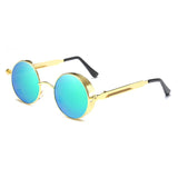TIYVAS Round Vintage Sunglasses
