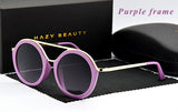 HAZY BEAUTY Round Vintage Sunglasses