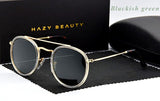 HAZY BEAUTY Round Vintage Sunglasses